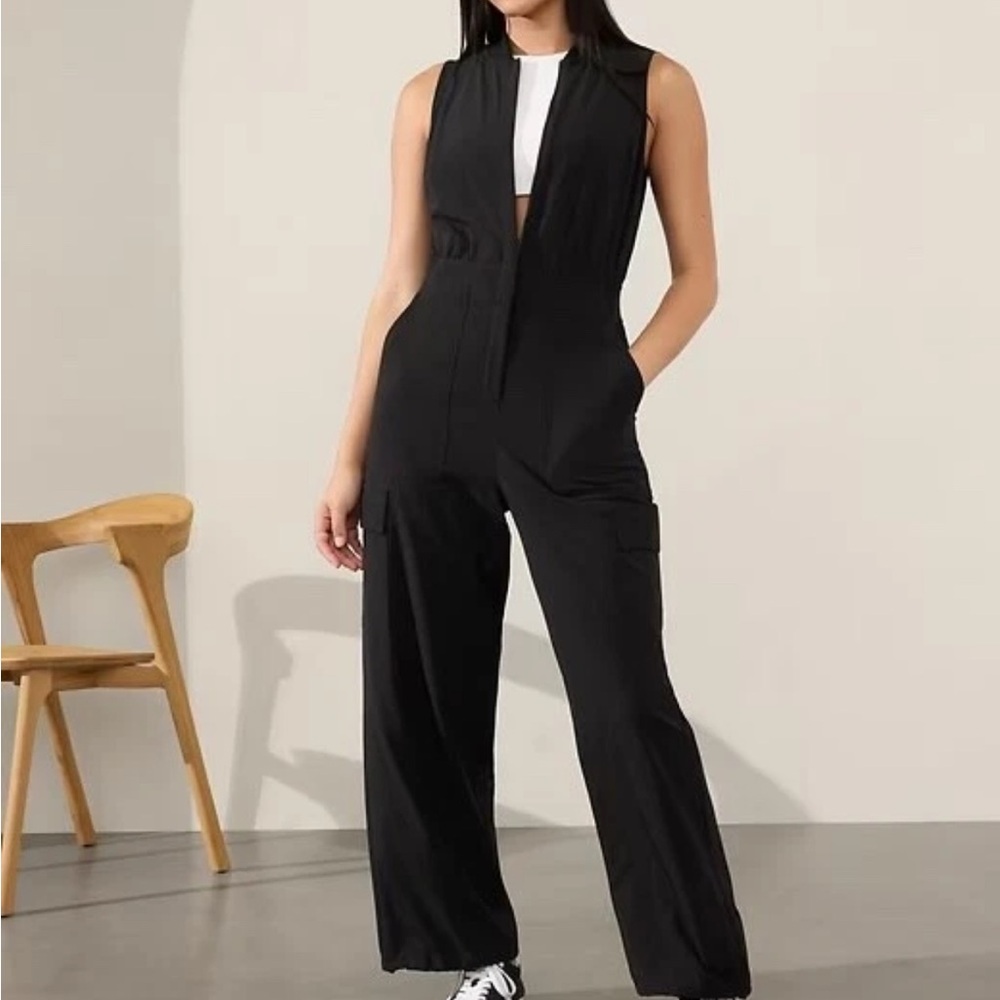 Athleta Brooklyn Utility  Black Jumpsuit 2